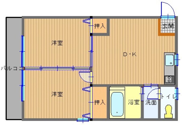 一刻館の物件間取画像